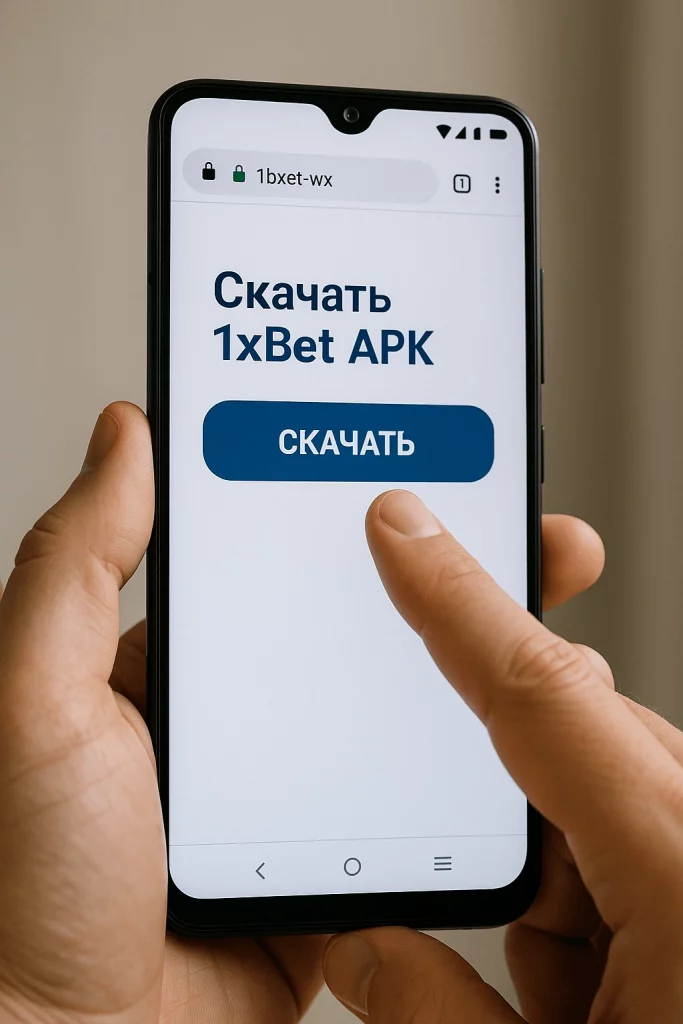 Скачивание apk-файла 1xBet из раздела “Мобильное приложение Скачать 1xBet apk на Android — официальная страница загрузки